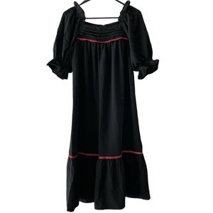 Sears Hawaii vintage black & red dress